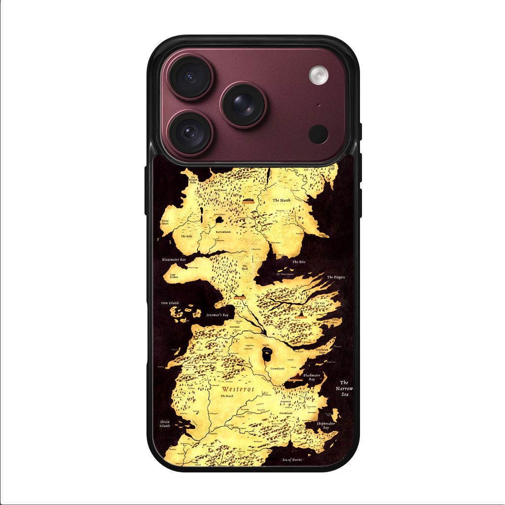 Westeros Map iPhone 18 Pro / 18 Pro Max Case