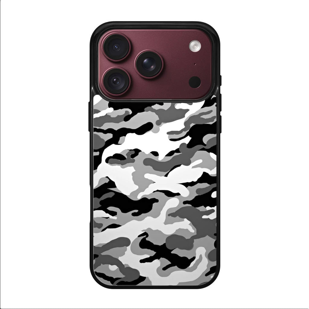 Winter Army Camo iPhone 18 Pro / 18 Pro Max Case