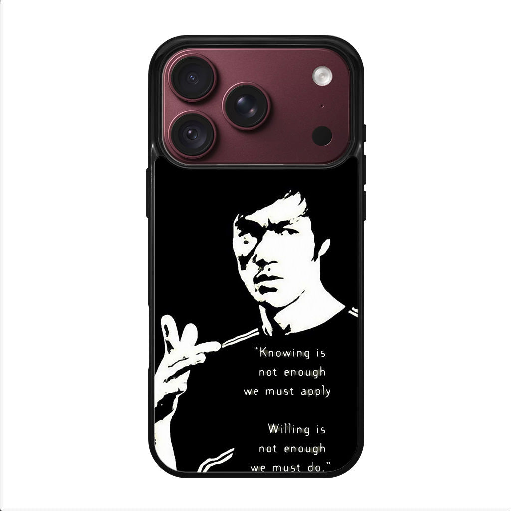 Bruce Lee Quotes iPhone 18 Pro / 18 Pro Max Case