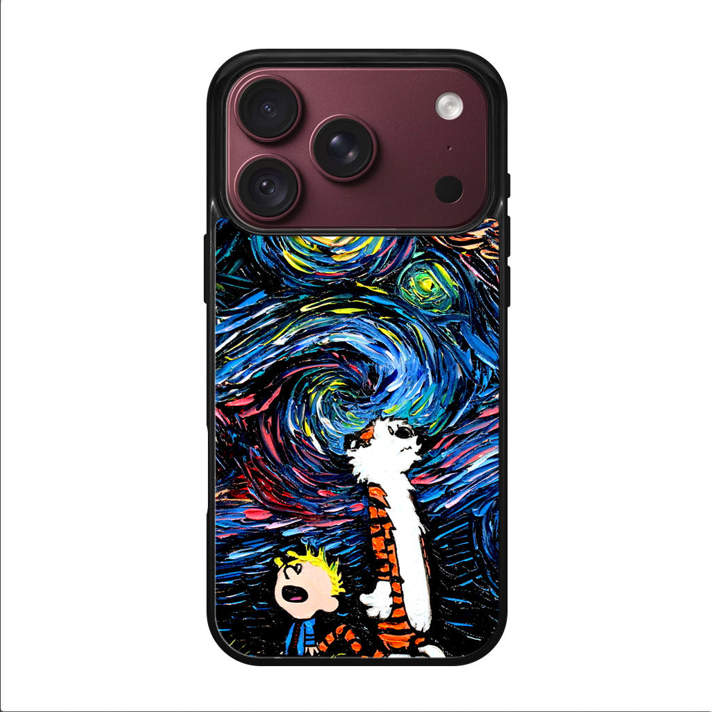 Calvin Art At Starry Night iPhone 18 Pro / 18 Pro Max Case