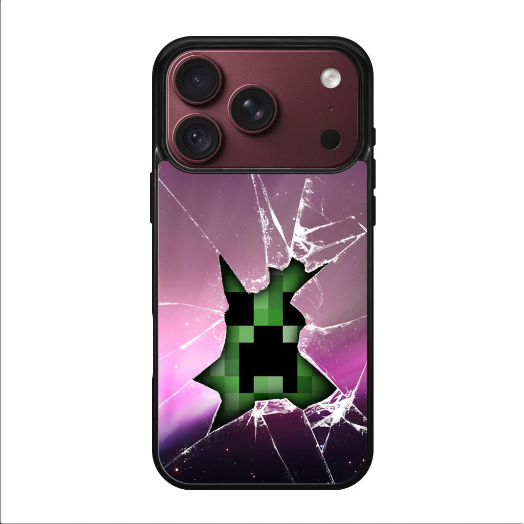 Creeper Glass Broken Violet iPhone 18 Pro / 18 Pro Max Case