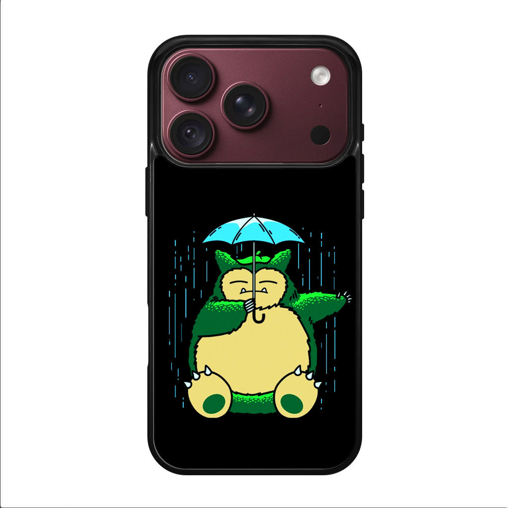 Cute Snorlax Umbrella iPhone 18 Pro / 18 Pro Max Case