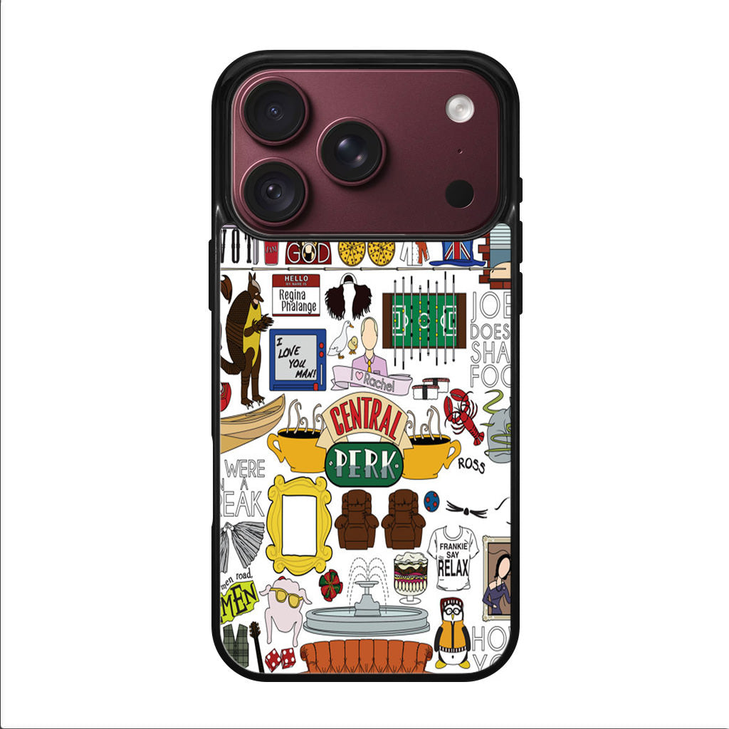 Friends TV Show Central Perk Sticker iPhone 18 Pro / 18 Pro Max Case