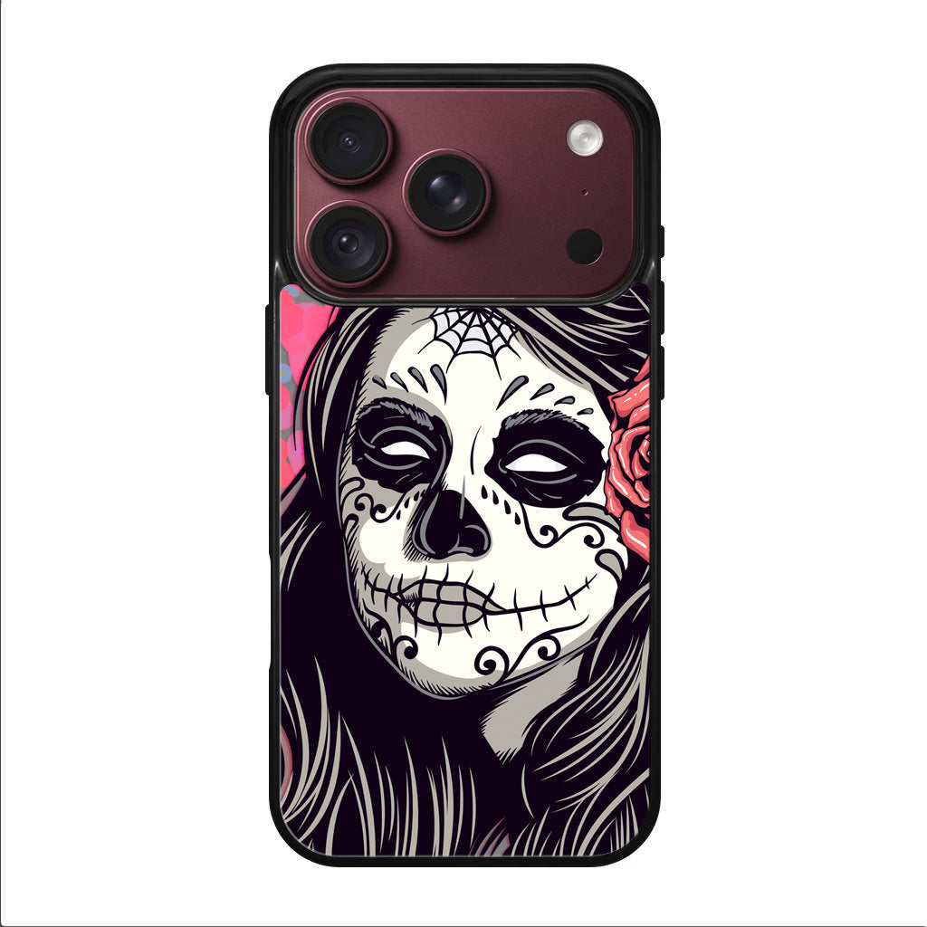 Girl Skull Flower iPhone 18 Pro / 18 Pro Max Case
