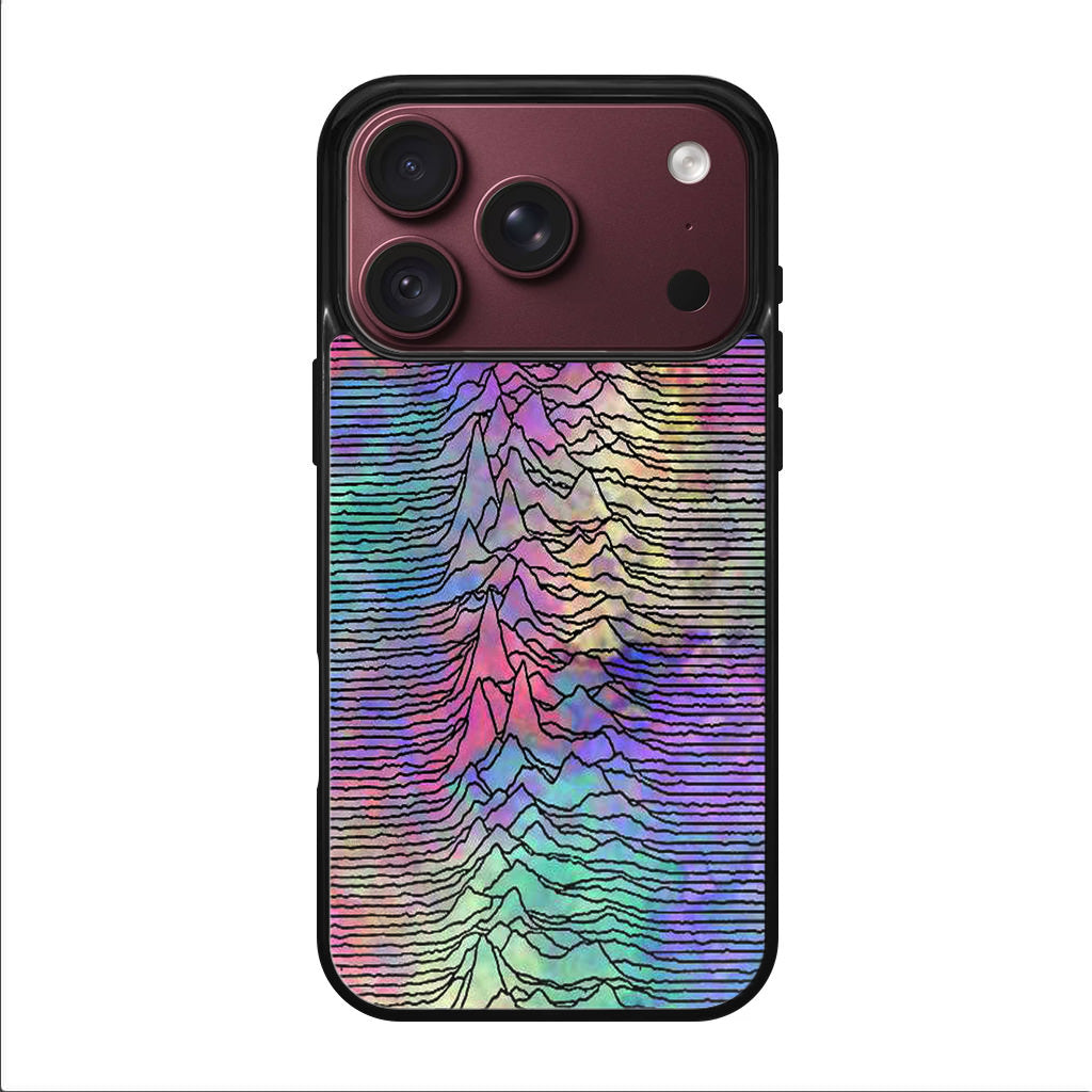 Joy Division Unknown Pleasures Colorful iPhone 18 Pro / 18 Pro Max Case