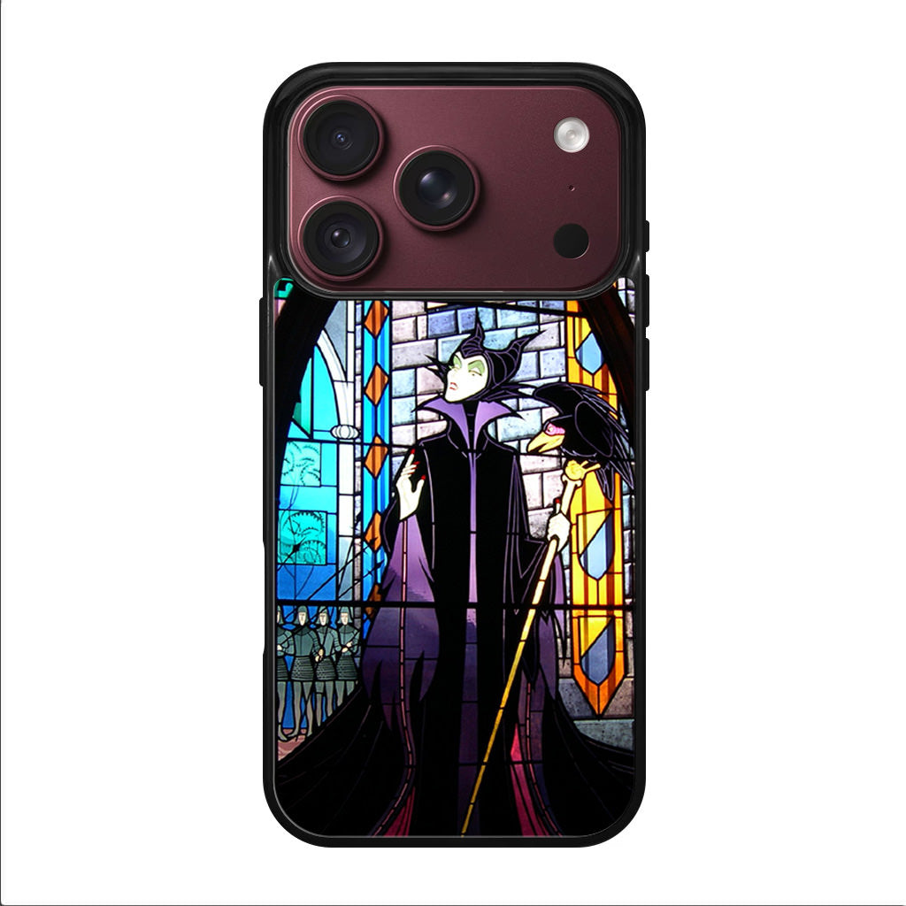 Maleficent Sleeping Beauty Glass Art iPhone 18 Pro / 18 Pro Max Case