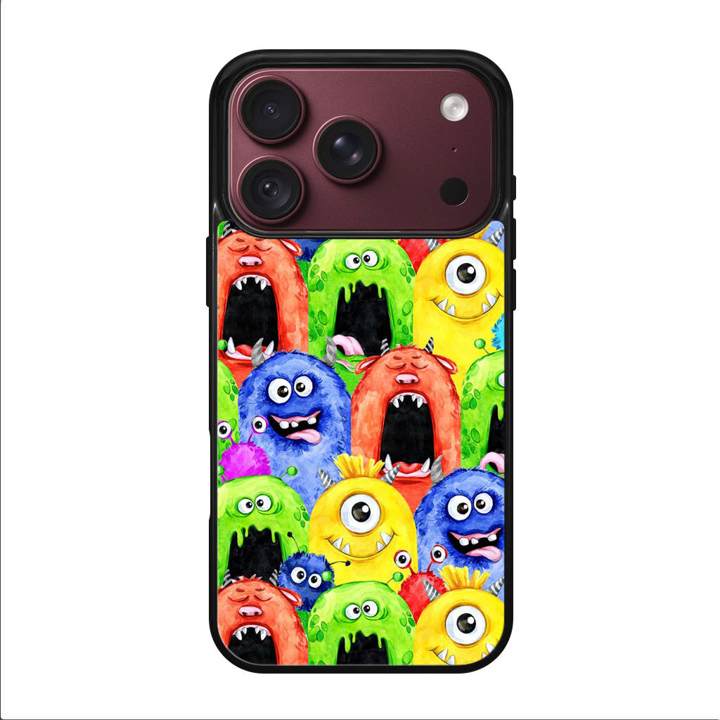 Monster Watercolor Art iPhone 18 Pro / 18 Pro Max Case