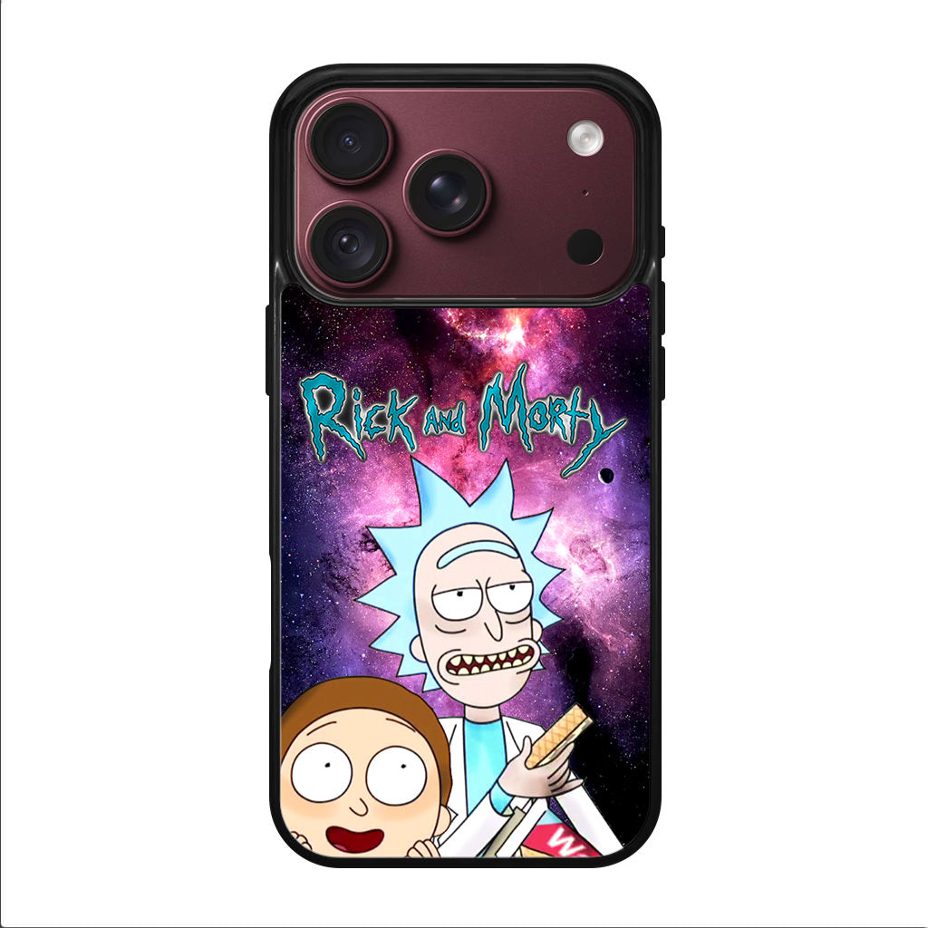 Rick And Morty Nebula Space iPhone 18 Pro / 18 Pro Max Case