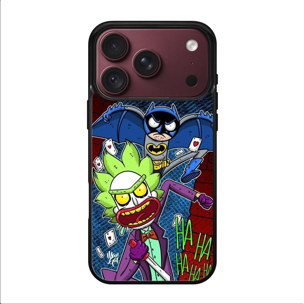 Rick And Morty Bat And Joker Clown iPhone 18 Pro / 18 Pro Max Case