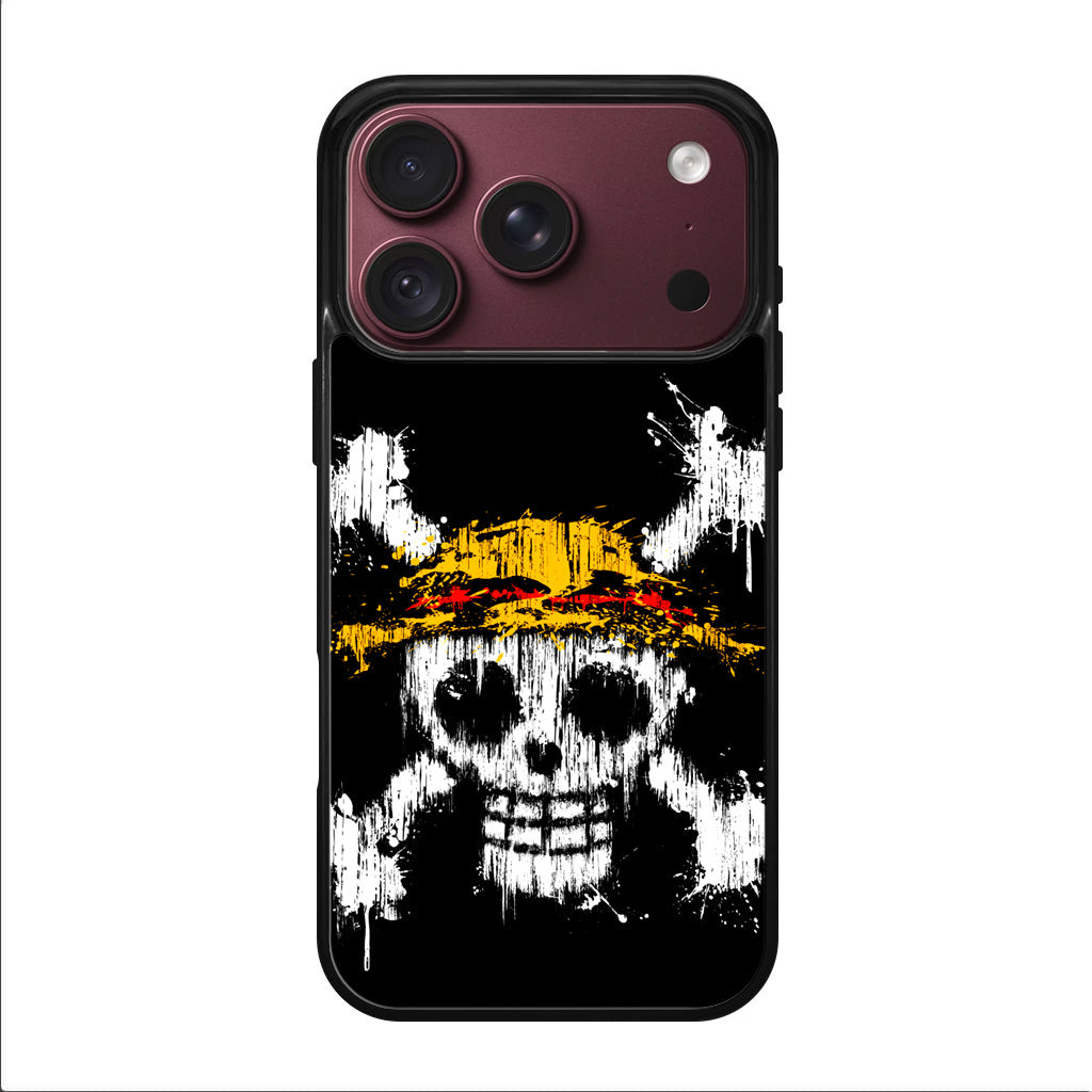 Straw Hat Pirate Logo Paint iPhone 18 Pro / 18 Pro Max Case