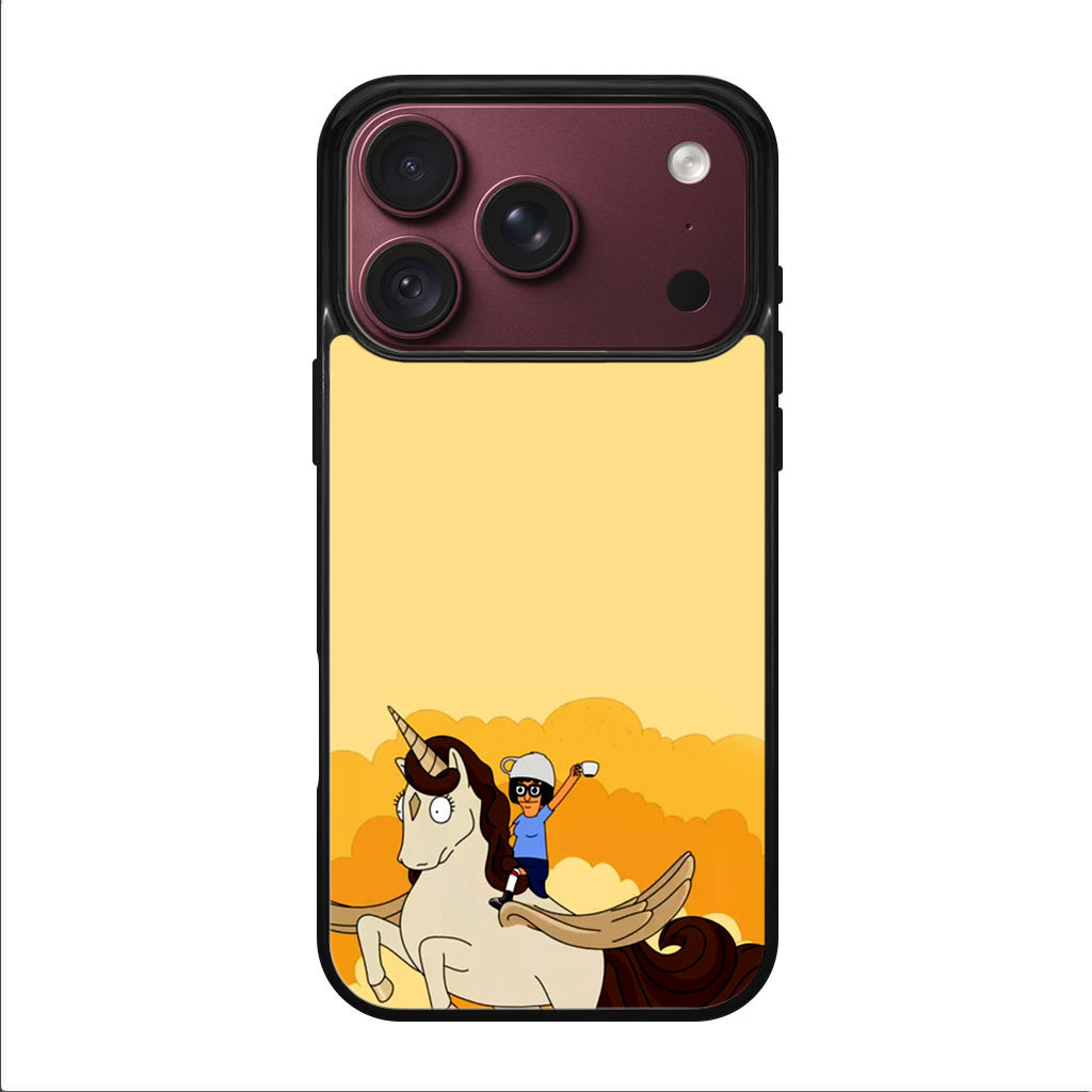 Tina Belcher And Unicorn iPhone 18 Pro / 18 Pro Max Case
