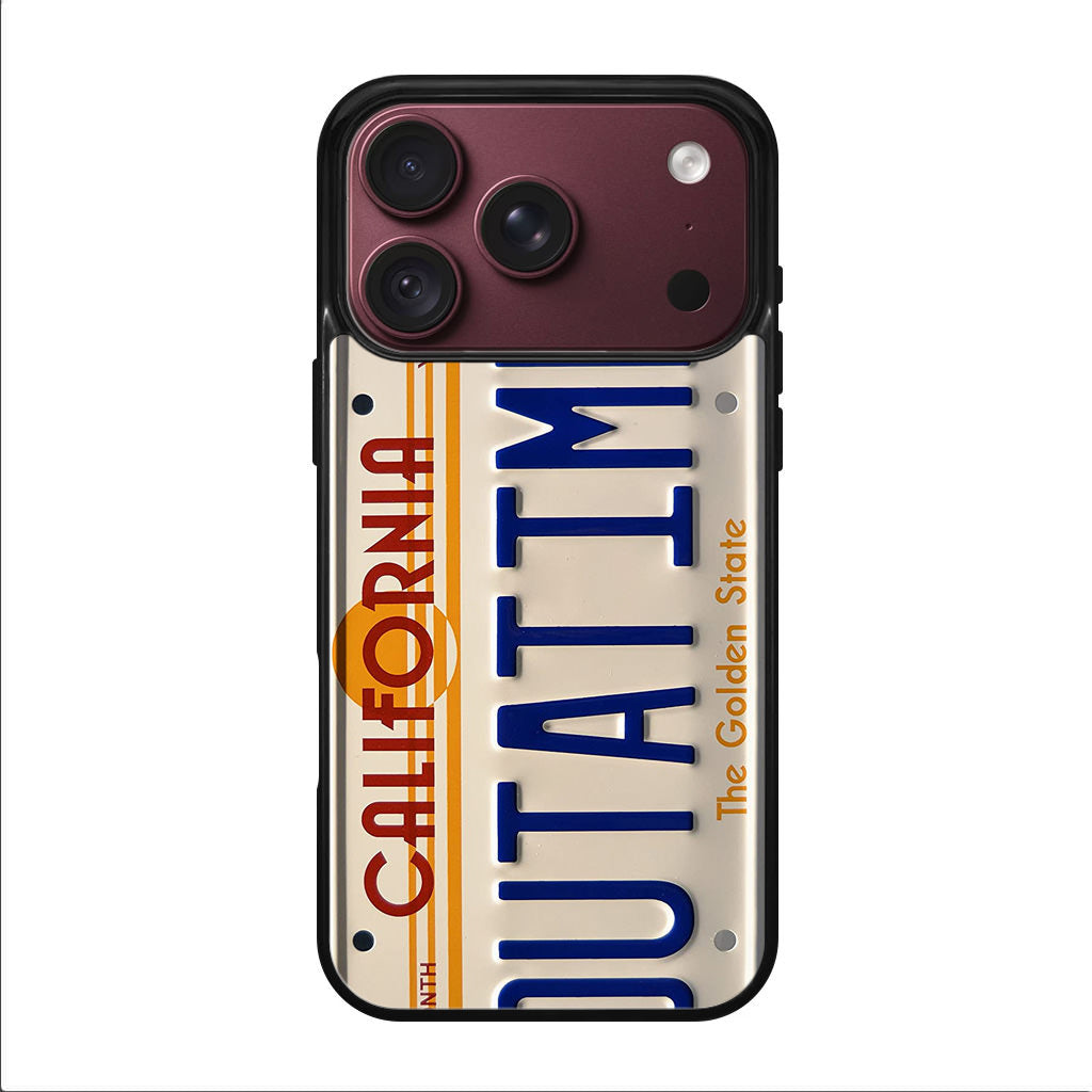 Back to the Future License Plate Outatime iPhone 18 Pro / 18 Pro Max Case