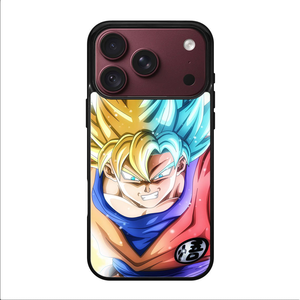 Goku SSJ 1 to SSJ Blue iPhone 18 Pro / 18 Pro Max Case