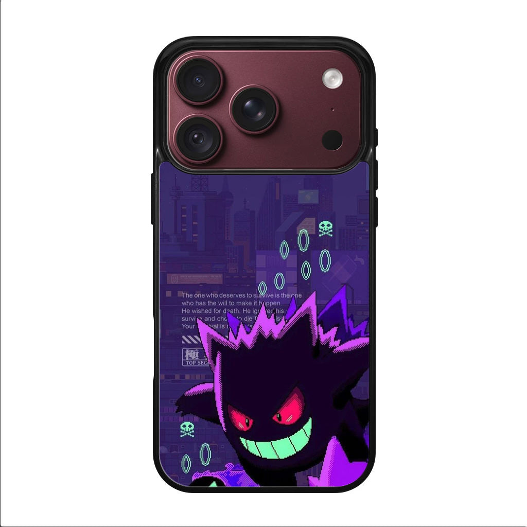 Gengar Pixel Art iPhone 18 Pro / 18 Pro Max Case