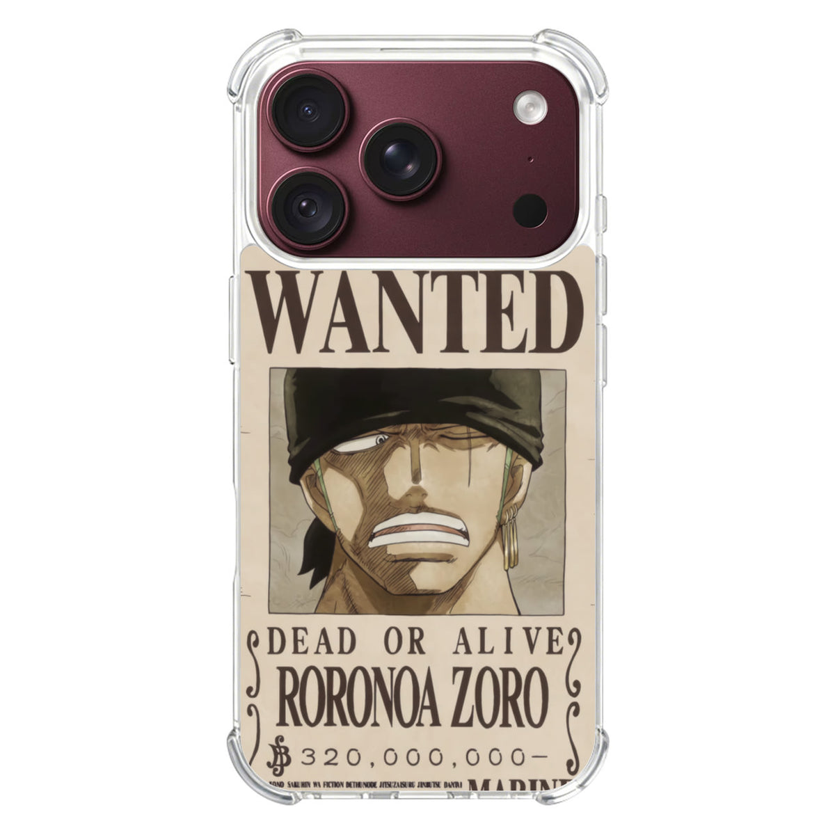 Roronoa Zoro Bounty iPhone 18 Pro / 18 Pro Max Case