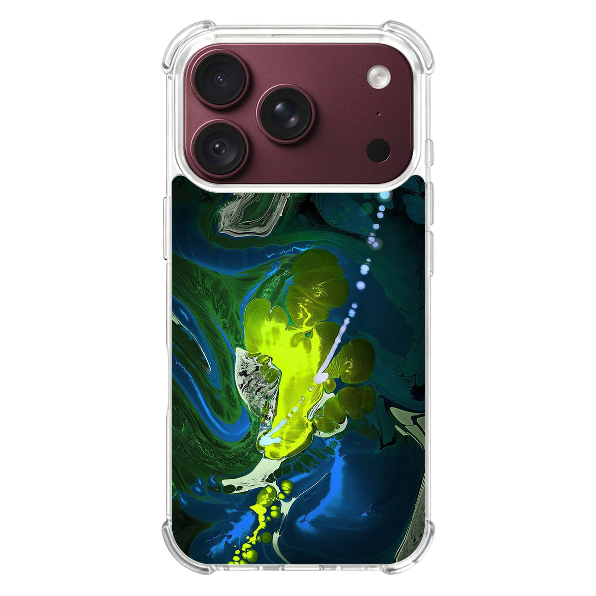 Abstract Green Blue Art iPhone 18 Pro / 18 Pro Max Case