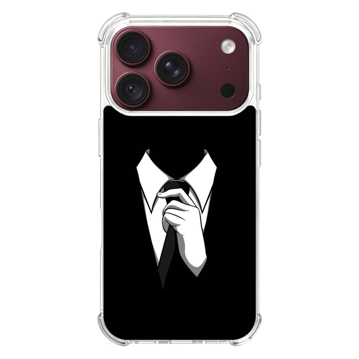 Anonymous Black White Tie iPhone 18 Pro / 18 Pro Max Case