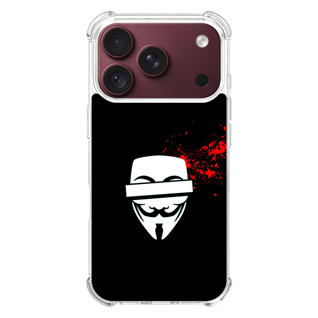 Anonymous Blood Splashes iPhone 18 Pro / 18 Pro Max Case