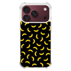 Bananas Fruit Pattern Black iPhone 18 Pro / 18 Pro Max Case