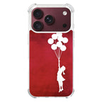 Banksy Girl With Balloons Red iPhone 18 Pro / 18 Pro Max Case