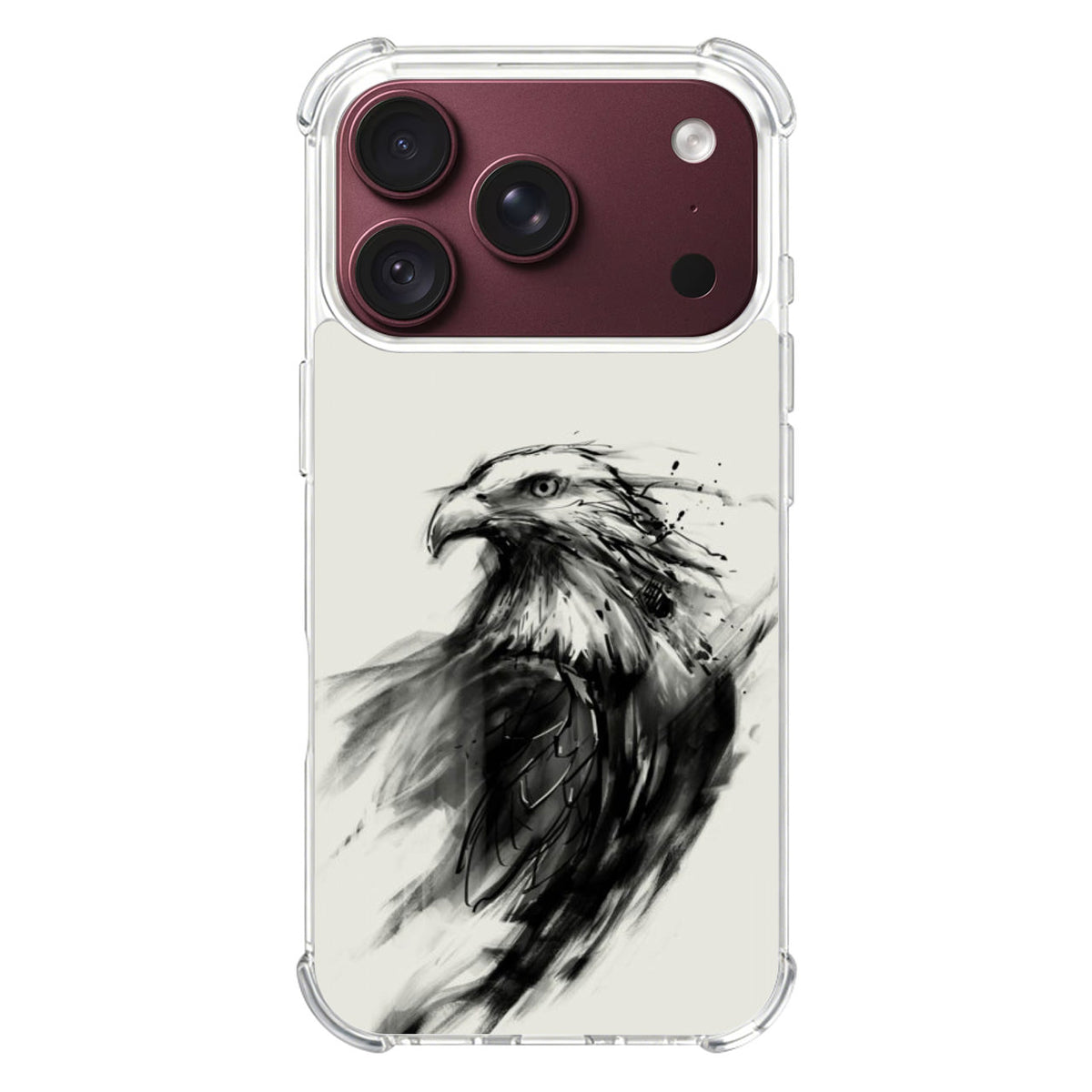 Eagle Art Black Ink iPhone 18 Pro / 18 Pro Max Case
