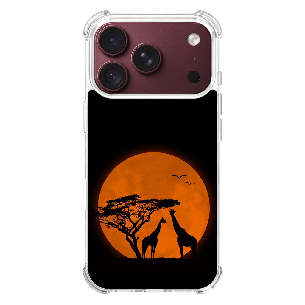 Giraffes Silhouette iPhone 18 Pro / 18 Pro Max Case