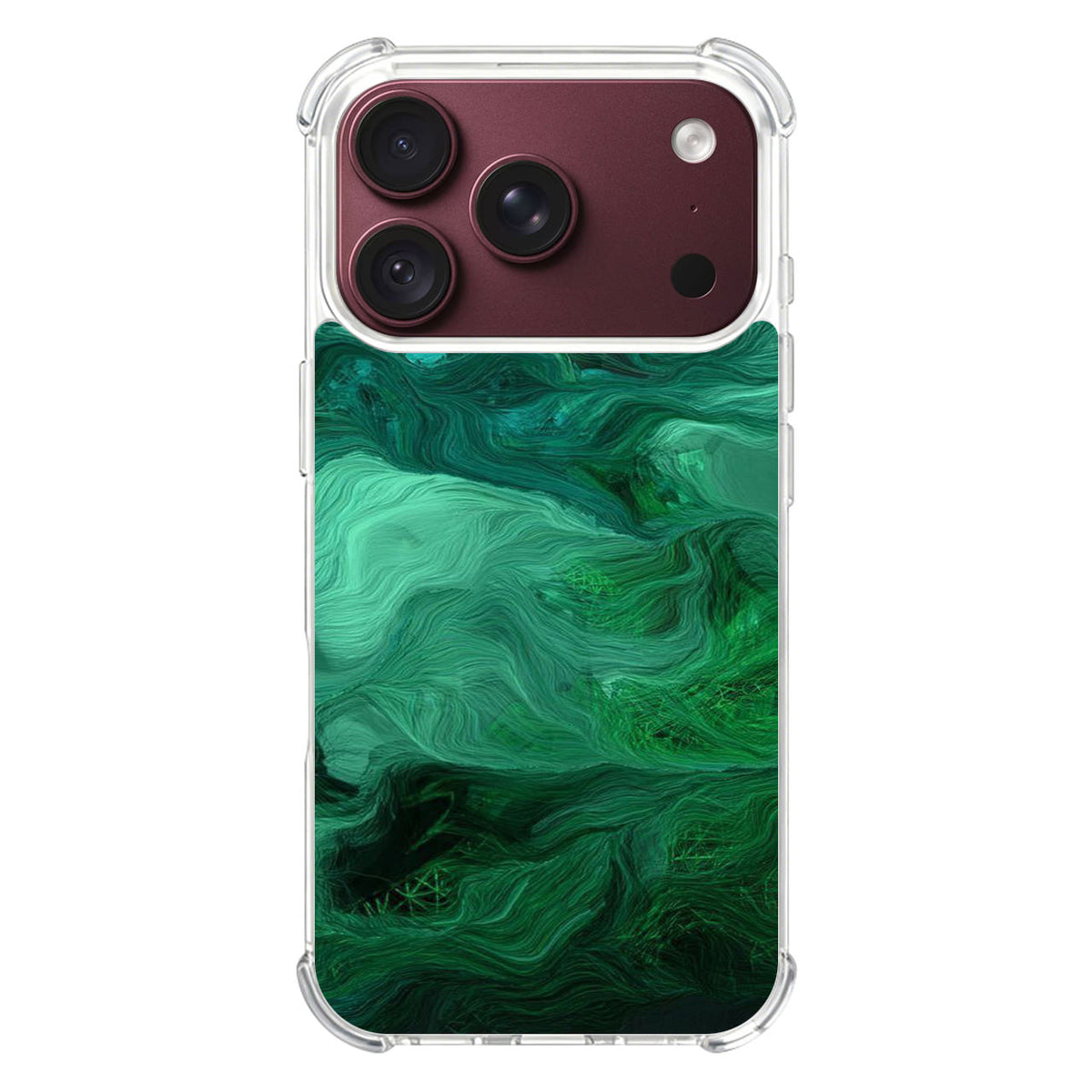 Green Abstract Art iPhone 18 Pro / 18 Pro Max Case