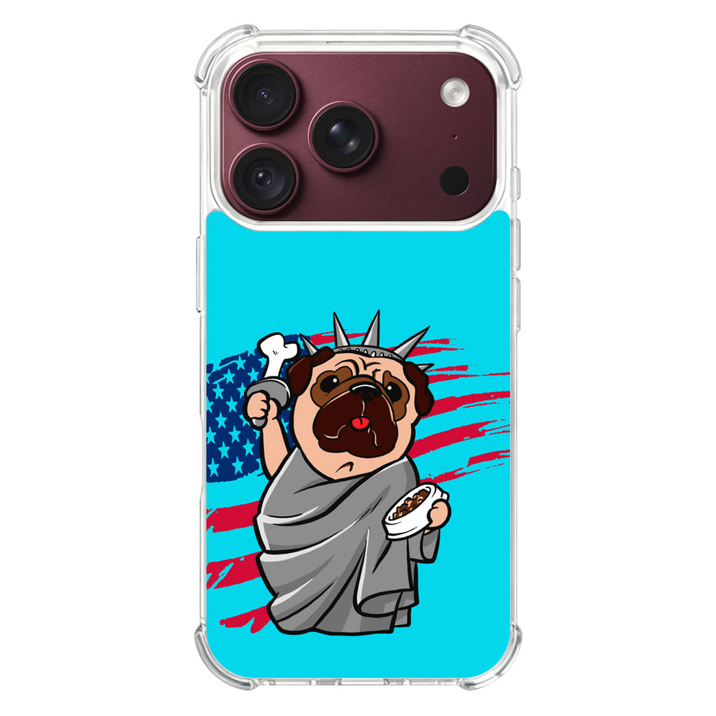 Independence Day Pug iPhone 18 Pro / 18 Pro Max Case