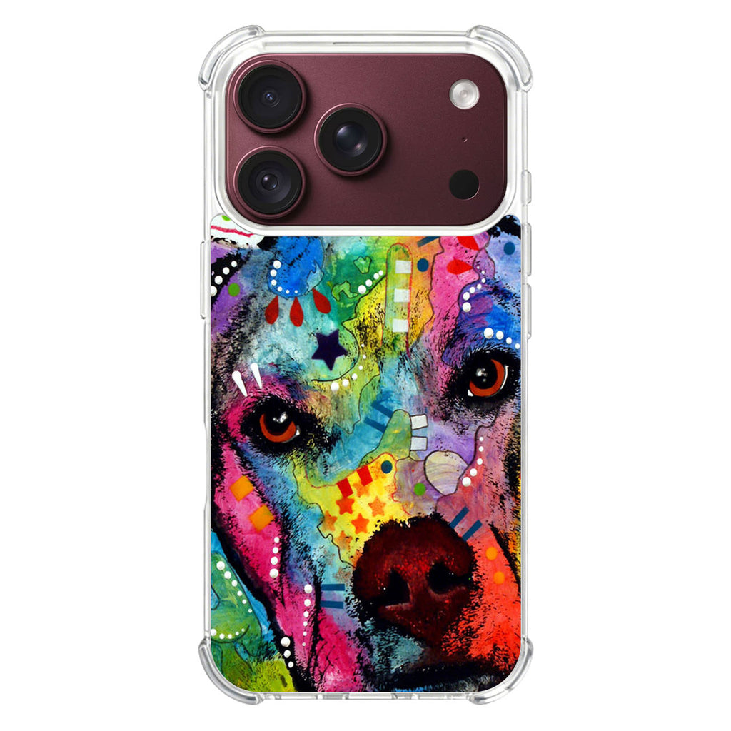 Pitbull Love Painting iPhone 18 Pro / 18 Pro Max Case