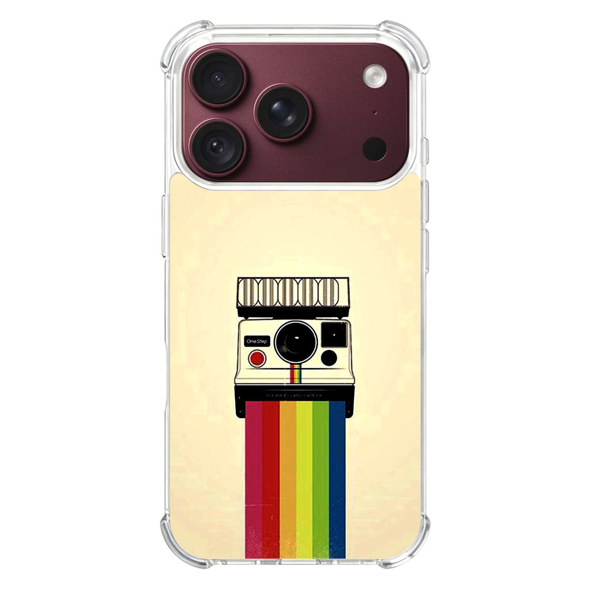 Polaroid Camera Colorful Rainbow iPhone 18 Pro / 18 Pro Max Case
