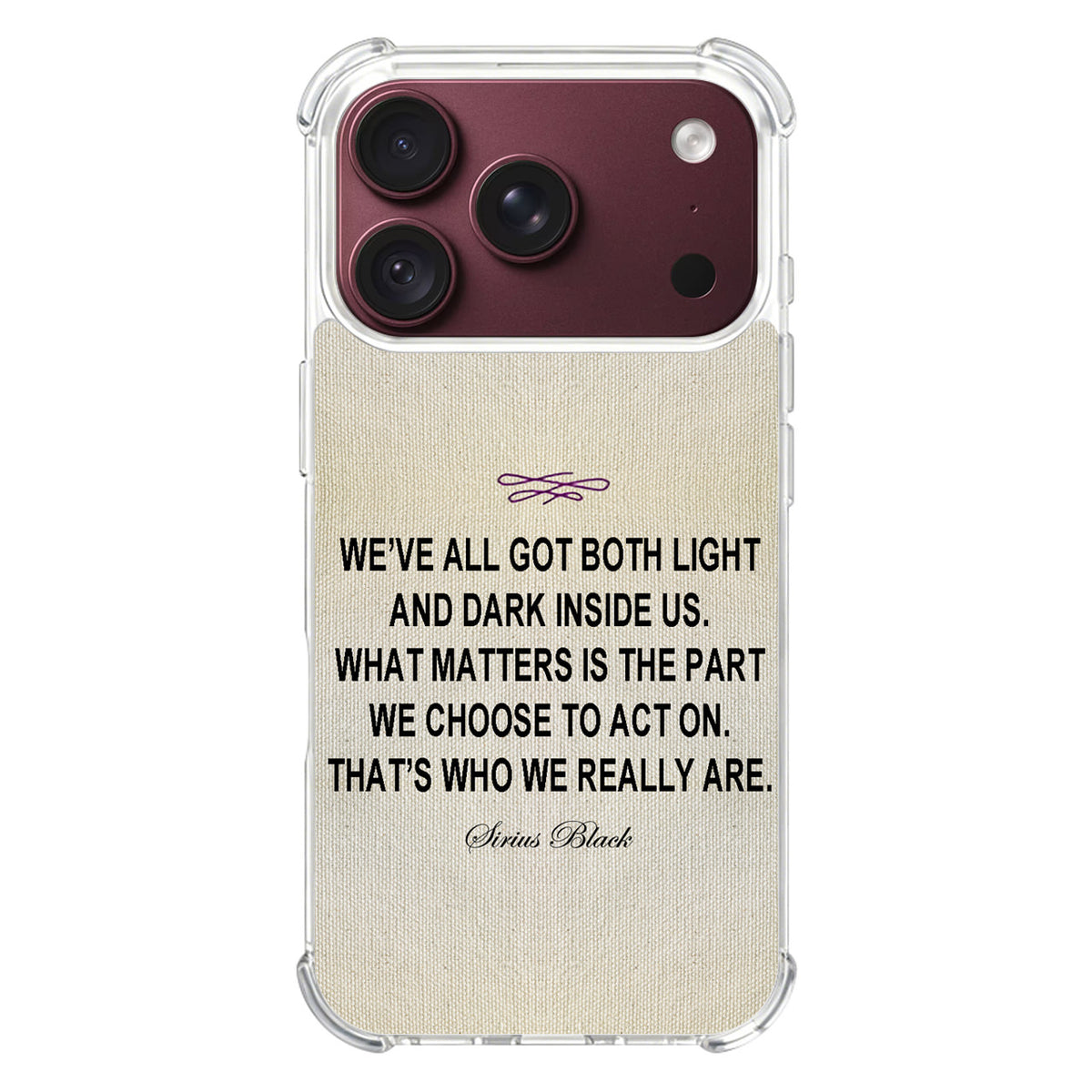 Sirius Black Quote iPhone 18 Pro / 18 Pro Max Case