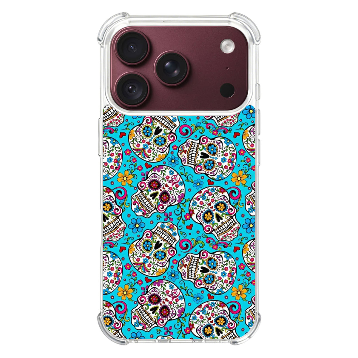 Skull Floral Sugar iPhone 18 Pro / 18 Pro Max Case