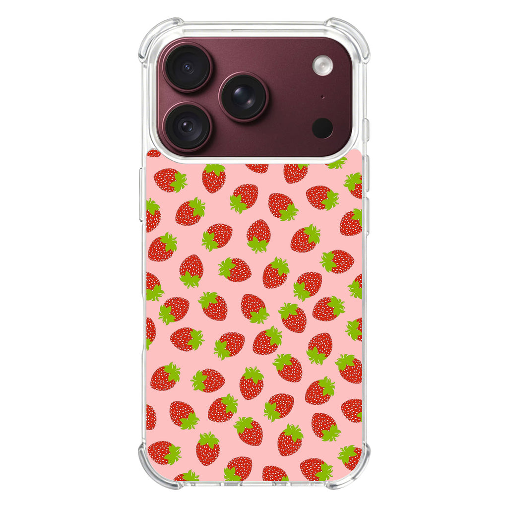 Strawberries Pattern iPhone 18 Pro / 18 Pro Max Case