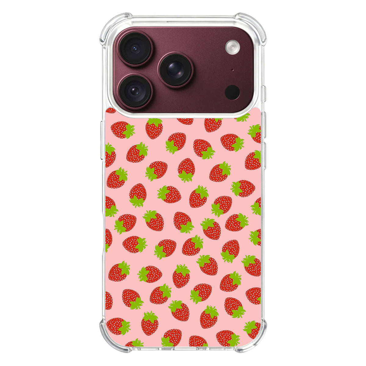 Strawberries Pattern iPhone 18 Pro / 18 Pro Max Case