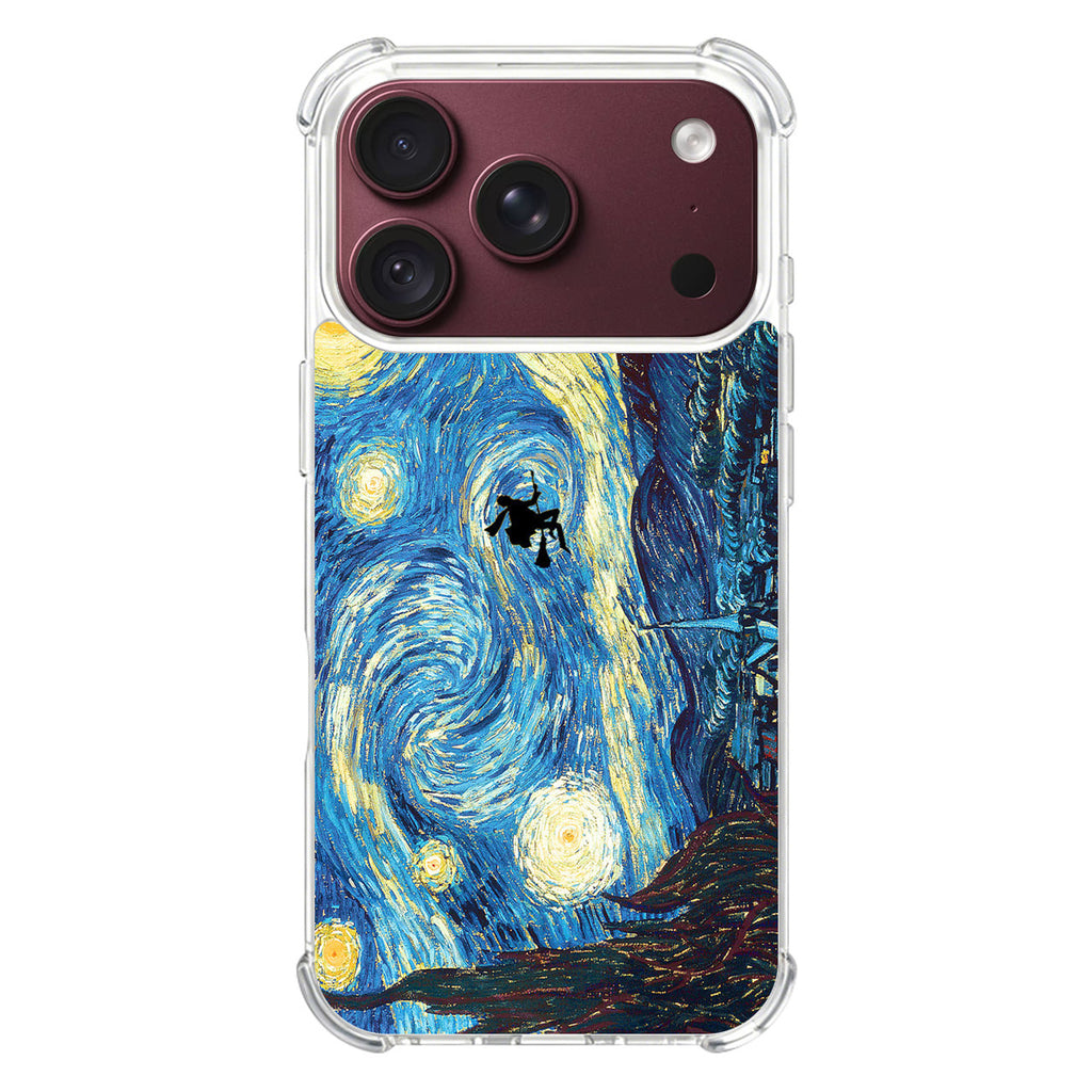 Witch on The Starry Night Sky iPhone 18 Pro / 18 Pro Max Case