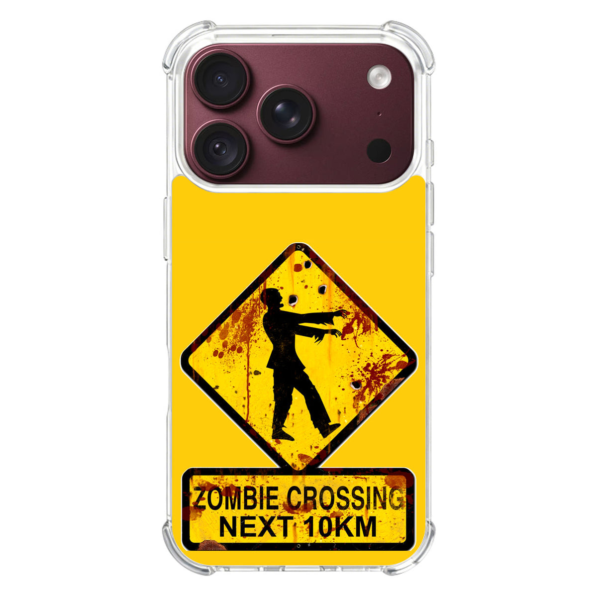 Zombie Crossing Sign iPhone 18 Pro / 18 Pro Max Case