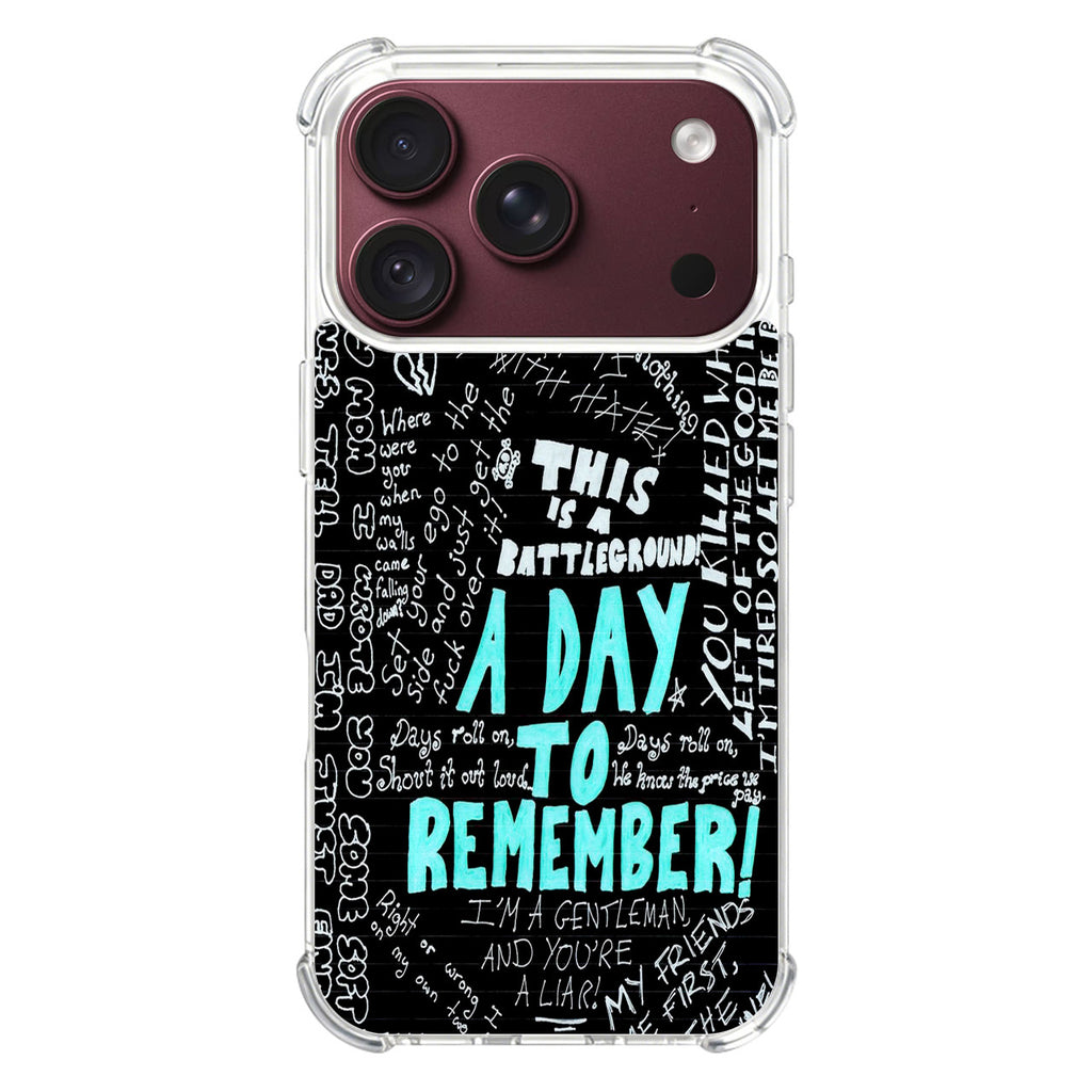 A Day To Remember Quote iPhone 18 Pro / 18 Pro Max Case