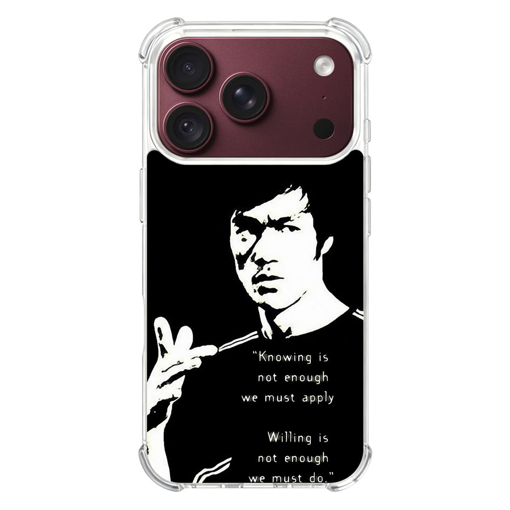 Bruce Lee Quotes iPhone 18 Pro / 18 Pro Max Case