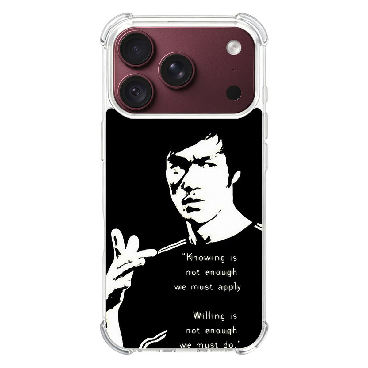 Bruce Lee Quotes iPhone 18 Pro / 18 Pro Max Case