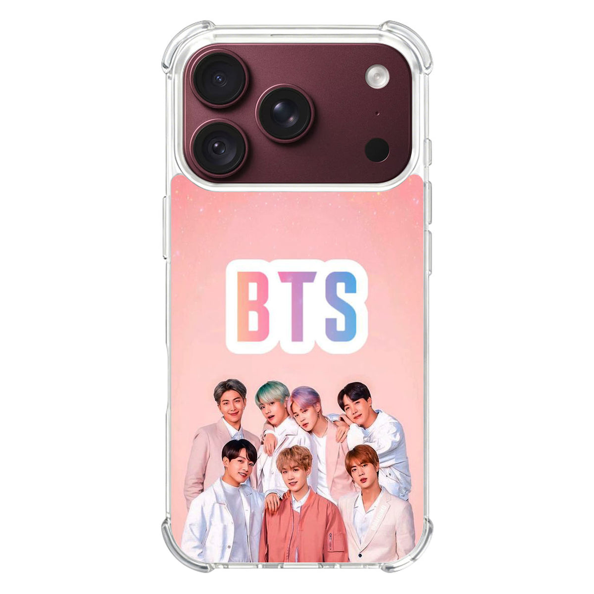BTS Member in Pink iPhone 18 Pro / 18 Pro Max Case