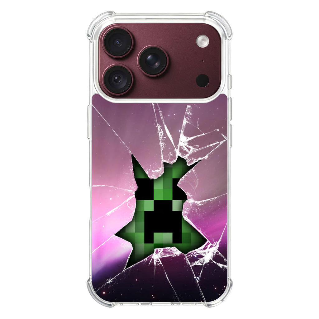 Creeper Glass Broken Violet iPhone 18 Pro / 18 Pro Max Case