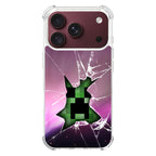 Creeper Glass Broken Violet iPhone 18 Pro / 18 Pro Max Case