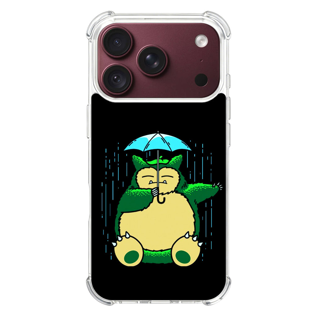 Cute Snorlax Umbrella iPhone 18 Pro / 18 Pro Max Case