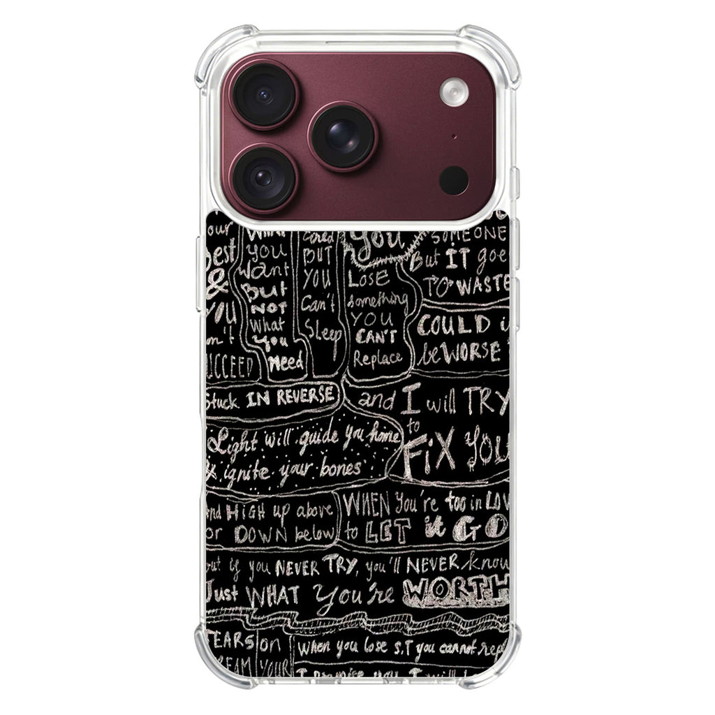 Fix You Lyrics iPhone 18 Pro / 18 Pro Max Case