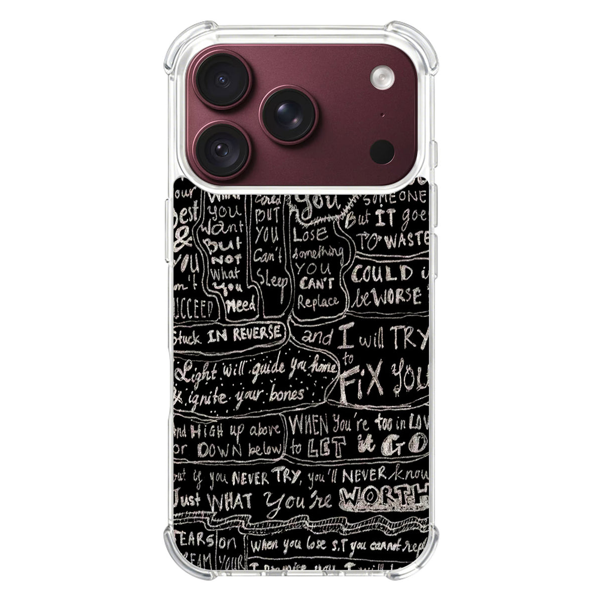 Fix You Lyrics iPhone 18 Pro / 18 Pro Max Case