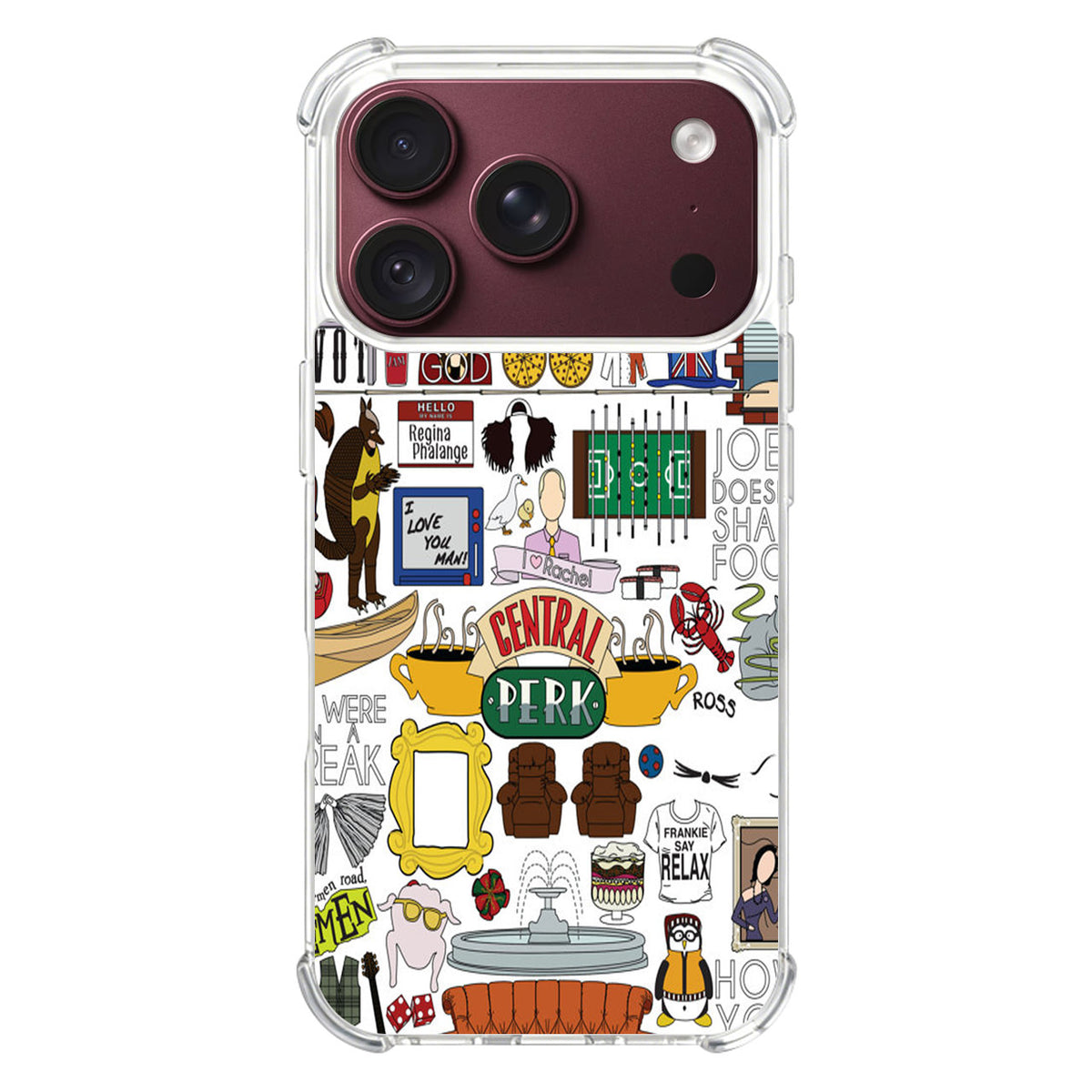 Friends TV Show Central Perk Sticker iPhone 18 Pro / 18 Pro Max Case