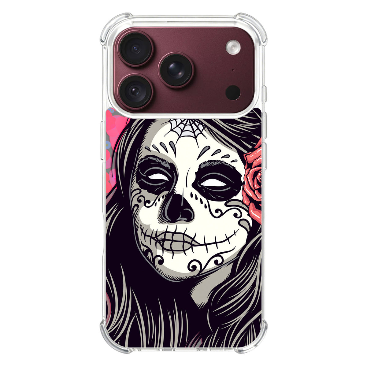 Girl Skull Flower iPhone 18 Pro / 18 Pro Max Case