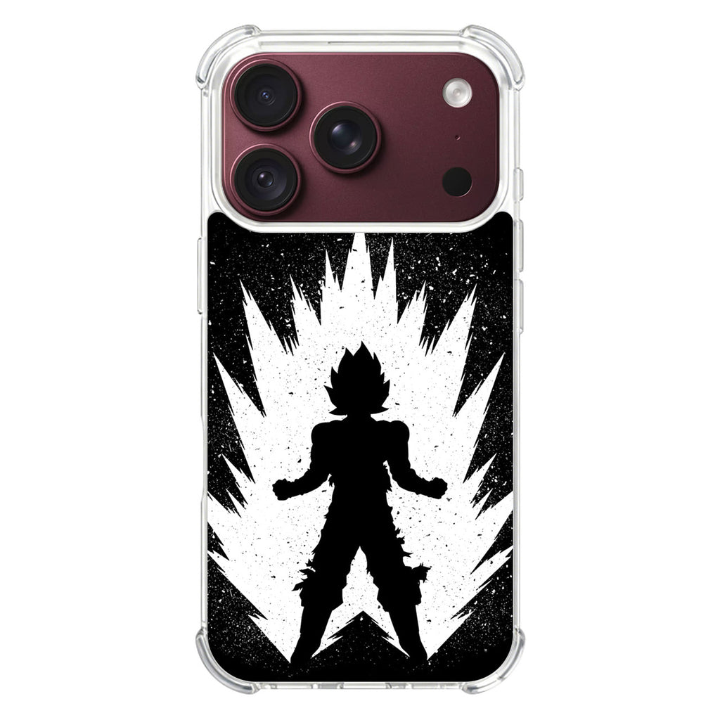 Goku Super Saiyan Black White iPhone 18 Pro / 18 Pro Max Case