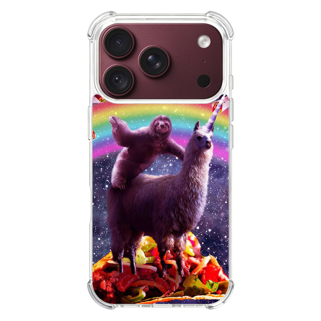 LLama And Sloth On Space iPhone 18 Pro / 18 Pro Max Case