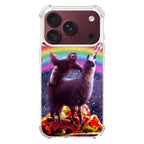 LLama And Sloth On Space iPhone 18 Pro / 18 Pro Max Case